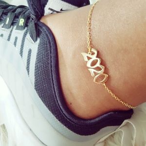 Dainty 2020 Year Gold Plated Summer Glam Anklet